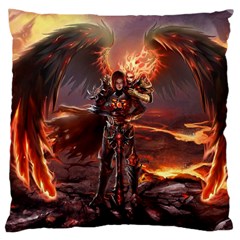 Fantasy Art Fire Heroes Heroes Of Might And Magic Heroes Of Might And Magic Vi Knights Magic Repost Large Cushion Case (one Side) by Sudhe