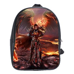 Fantasy Art Fire Heroes Heroes Of Might And Magic Heroes Of Might And Magic Vi Knights Magic Repost School Bag (xl) by Sudhe