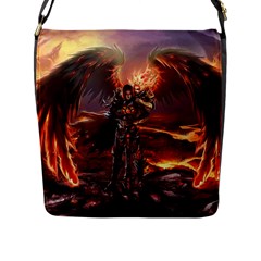 Fantasy Art Fire Heroes Heroes Of Might And Magic Heroes Of Might And Magic Vi Knights Magic Repost Flap Closure Messenger Bag (l) by Sudhe