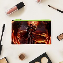 Fantasy Art Fire Heroes Heroes Of Might And Magic Heroes Of Might And Magic Vi Knights Magic Repost Cosmetic Bag (xs) by Sudhe