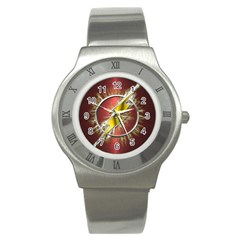 Flashy Logo Stainless Steel Watch by Sudhe