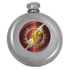 Flashy Logo Round Hip Flask (5 Oz) by Sudhe