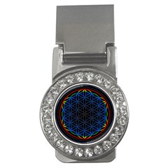 Flower Of Life Money Clips (cz)  by Sudhe