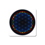 Flower Of Life Square Magnet Front