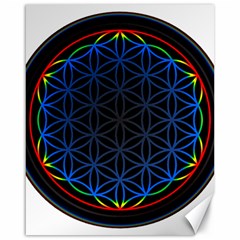 Flower Of Life Canvas 16  X 20  by Sudhe