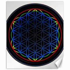 Flower Of Life Canvas 20  X 24  by Sudhe