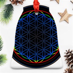 Flower Of Life Bell Ornament (two Sides) by Sudhe