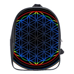 Flower Of Life School Bag (xl) by Sudhe