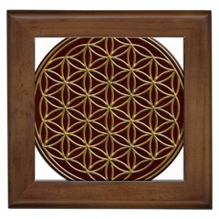 Flower Of Life Framed Tiles by Sudhe