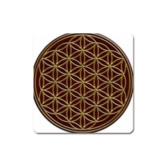 Flower Of Life Square Magnet by Sudhe