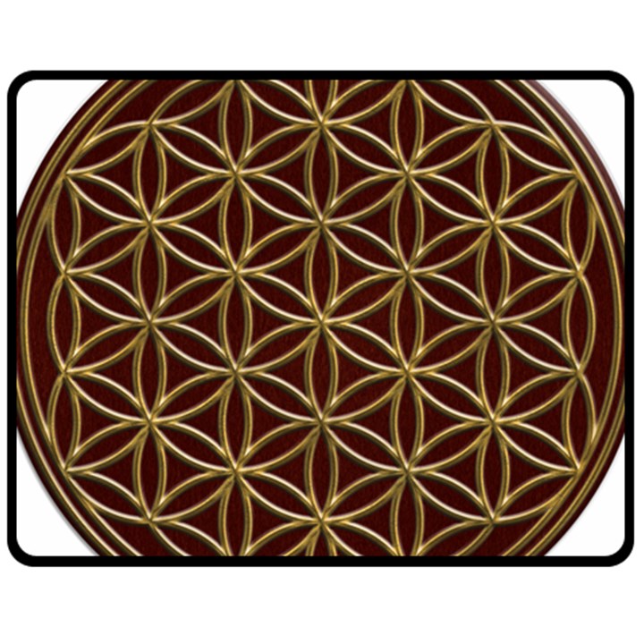 Flower Of Life Fleece Blanket (Medium) 