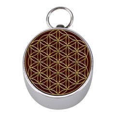 Flower Of Life Mini Silver Compasses by Sudhe