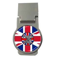 Punk Not Dead Music Rock Uk United Kingdom Flag Money Clips (round)  by Sudhe