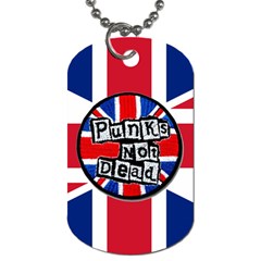 Punk Not Dead Music Rock Uk United Kingdom Flag Dog Tag (two Sides) by Sudhe