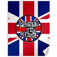 Punk Not Dead Music Rock Uk United Kingdom Flag Canvas 36  X 48  by Sudhe