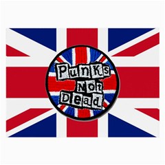 Punk Not Dead Music Rock Uk United Kingdom Flag Large Glasses Cloth (2-side) by Sudhe