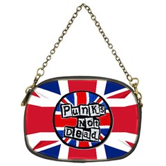 Punk Not Dead Music Rock Uk United Kingdom Flag Chain Purse (one Side) by Sudhe