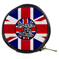 Punk Not Dead Music Rock Uk United Kingdom Flag Mini Makeup Bag by Sudhe