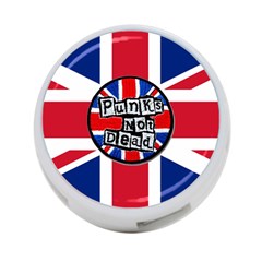 Punk Not Dead Music Rock Uk United Kingdom Flag 4-port Usb Hub (one Side) by Sudhe