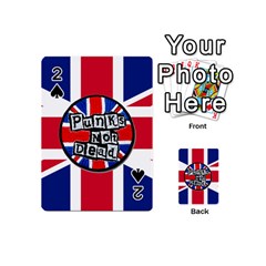 Punk Not Dead Music Rock Uk United Kingdom Flag Playing Cards 54 (mini) by Sudhe