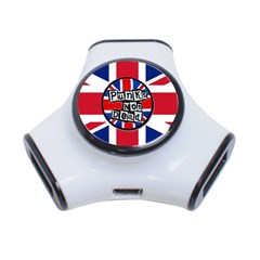 Punk Not Dead Music Rock Uk United Kingdom Flag 3-port Usb Hub by Sudhe