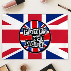 Punk Not Dead Music Rock Uk United Kingdom Flag Cosmetic Bag (xxl) by Sudhe