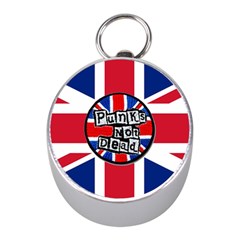 Punk Not Dead Music Rock Uk United Kingdom Flag Mini Silver Compasses by Sudhe