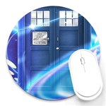 Tardis Space Round Mousepads Front