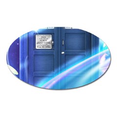 Tardis Space Oval Magnet by Sudhe