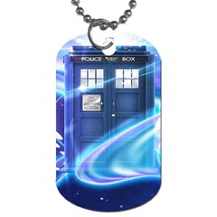 Tardis Space Dog Tag (two Sides) by Sudhe