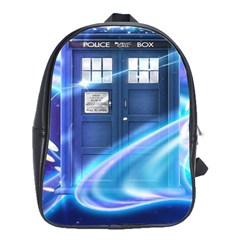 Tardis Space School Bag (large) by Sudhe