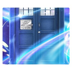 Tardis Space Double Sided Flano Blanket (small)  by Sudhe