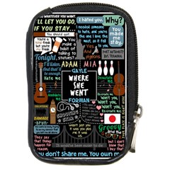 Book Quote Collage Compact Camera Leather Case by Sudhe