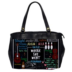 Book Quote Collage Oversize Office Handbag by Sudhe