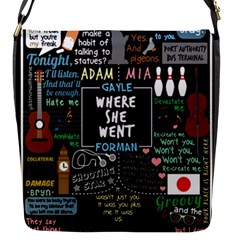 Book Quote Collage Flap Closure Messenger Bag (s) by Sudhe