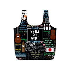 Book Quote Collage Full Print Recycle Bag (s) by Sudhe