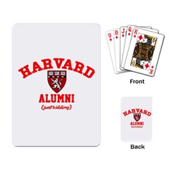 Harvard Alumni Just Kidding Playing Cards Single Design by Sudhe