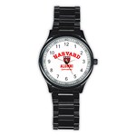 Harvard Alumni Just Kidding Stainless Steel Round Watch Front