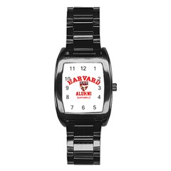 Harvard Alumni Just Kidding Stainless Steel Barrel Watch by Sudhe