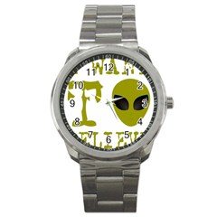 I Want To Believe Sport Metal Watch by Sudhe