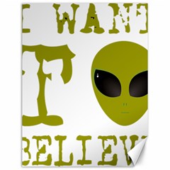 I Want To Believe Canvas 12  X 16  by Sudhe