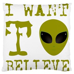 I Want To Believe Standard Flano Cushion Case (two Sides) by Sudhe