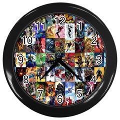 Comic Book Images Wall Clock (black) by Sudhe