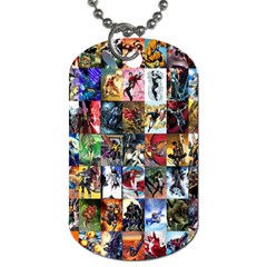 Comic Book Images Dog Tag (one Side) by Sudhe