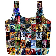 Comic Book Images Full Print Recycle Bag (xl) by Sudhe