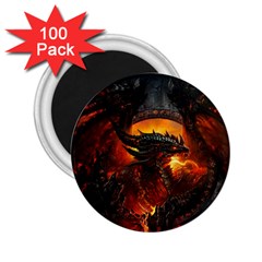 Dragon Legend Art Fire Digital Fantasy 2 25  Magnets (100 Pack)  by Sudhe