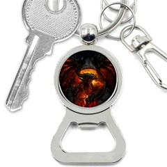 Dragon Legend Art Fire Digital Fantasy Bottle Opener Key Chains by Sudhe