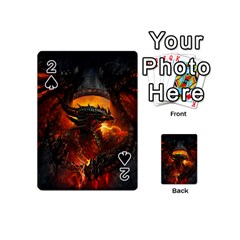 Dragon Legend Art Fire Digital Fantasy Playing Cards 54 (mini) by Sudhe