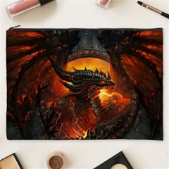 Dragon Legend Art Fire Digital Fantasy Cosmetic Bag (xxxl) by Sudhe