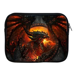 Dragon Legend Art Fire Digital Fantasy Apple Ipad 2/3/4 Zipper Cases by Sudhe